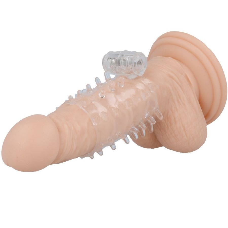 CASUAL LOVE - COPERTURA PER PENE VIBRATORE TRASPARENTE CON ANELLO - immagine 2