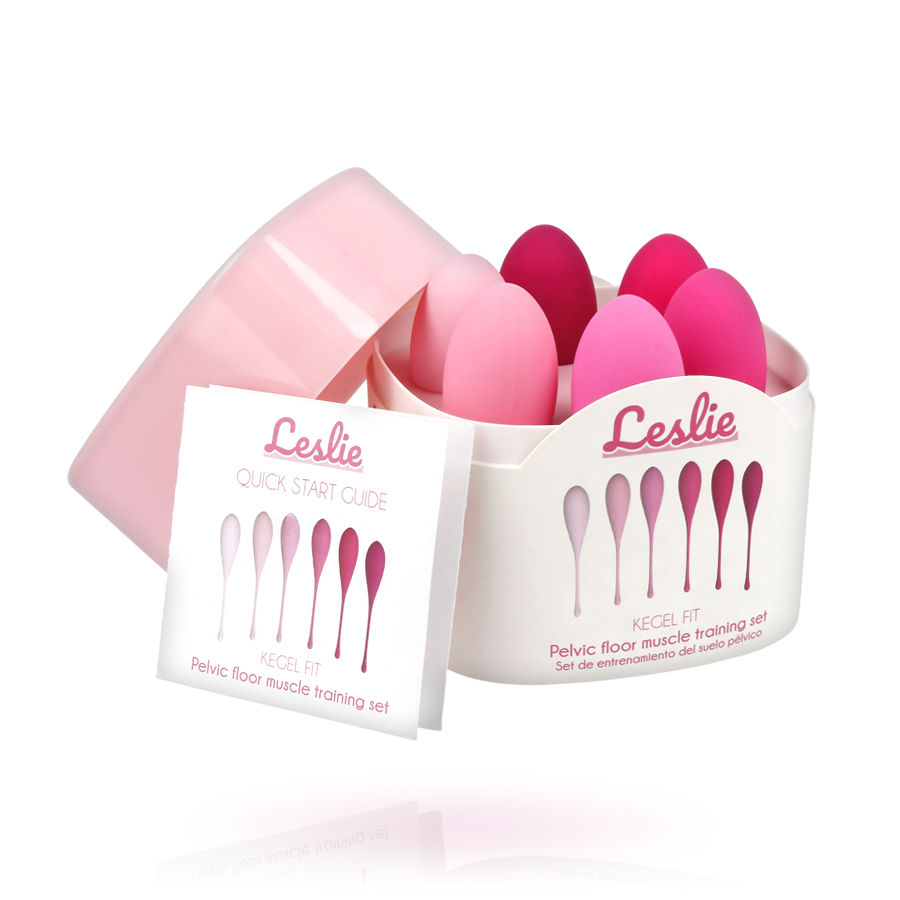 LESLIE – SET PER ALLENAMENTO MUSCOLI PELVICI KEGEL FIT 6 PEZZI