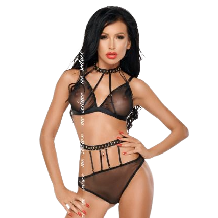 ME-SEDUCE – DOTTY SET DOS PIEZAS NEGRO S/M ME-SEDUCE – DOTTY SET DOS PIEZAS NEGRO S/M