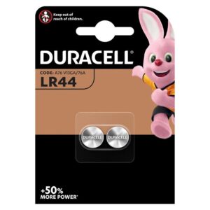 DURACELL – PILA BOTON ALCALINA LR44 1,5V BLISTER*2