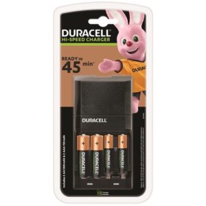 DURACELL – CARICATORE 45MIN. + 2xAA 1700mAh + 2xAAA 750mAh