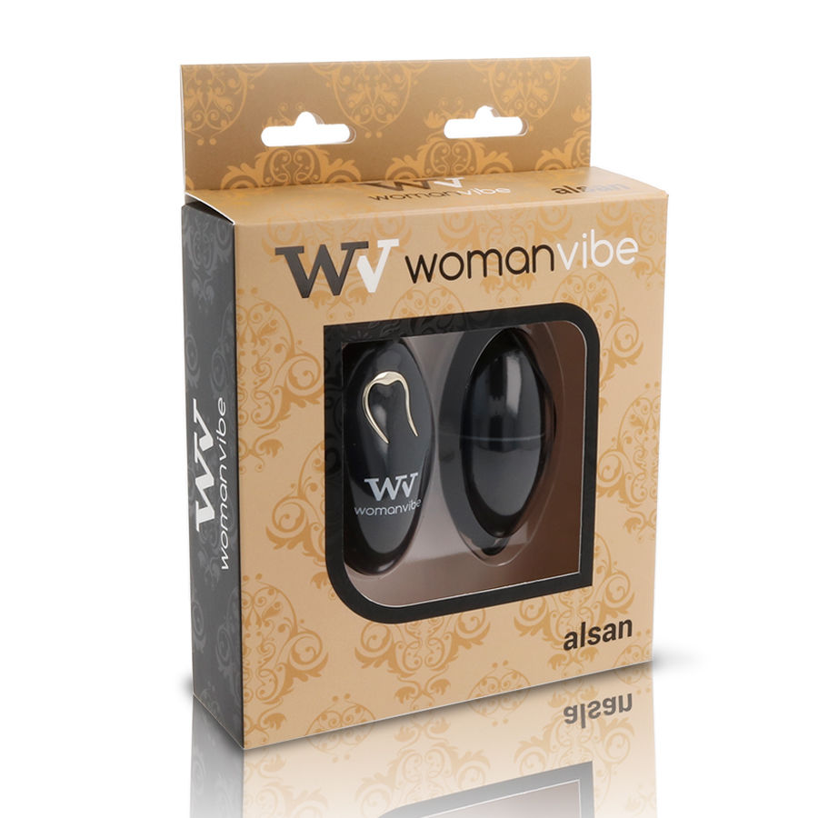WOMANVIBE - ALSAN EGG TELECOMANDO NERO SILICONE NERO - immagine 2