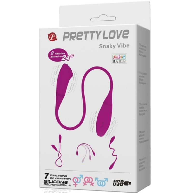PRETTY LOVE - VIBRATOREPRETTY LOVE - SMART SNAKY VIBE 2 MOTORI - immagine 2