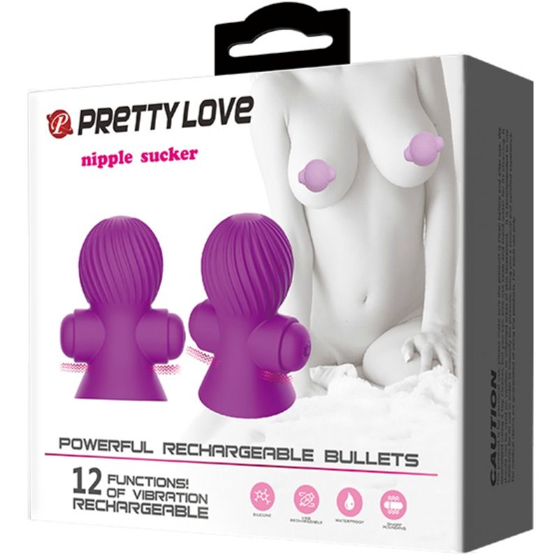 PRETTY LOVE - STIMOLATORE DEL CAPEZZOLO 12 MODALIT DI VIBRAZIONE LILLA - immagine 4