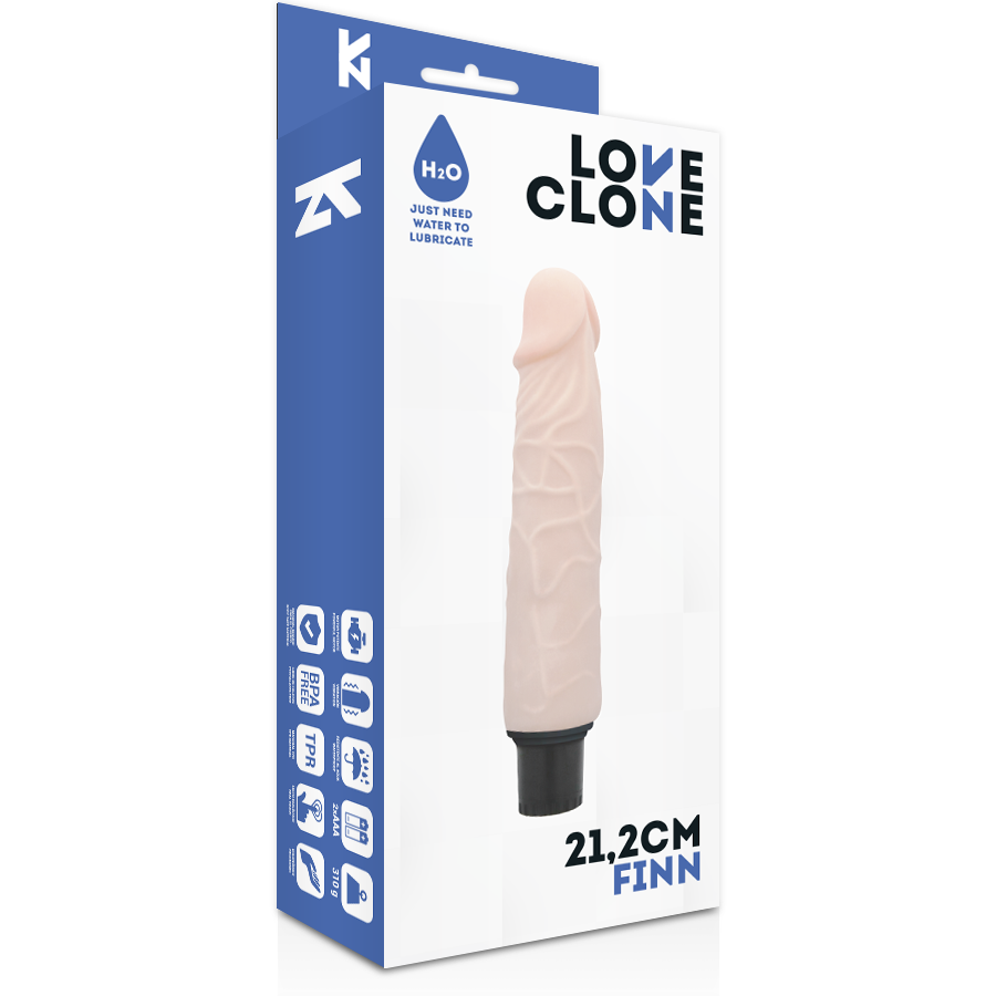 LOVECLONE - VIBRATORE AUTOLUBRIFICANTE FINN 21.2 CM -O- 3.8 CM - immagine 4