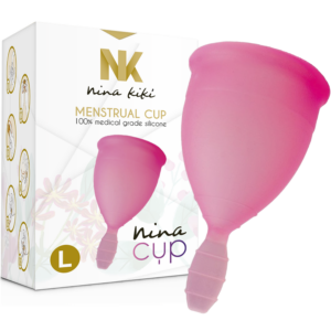 NINA KIKÍ – COPPA MESTRUALE ROSA – TAGLIA L