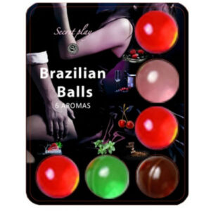 SECRETPLAY – 6 HOT BALLS LUBRICANTE CON AROMA DE FRUTAS