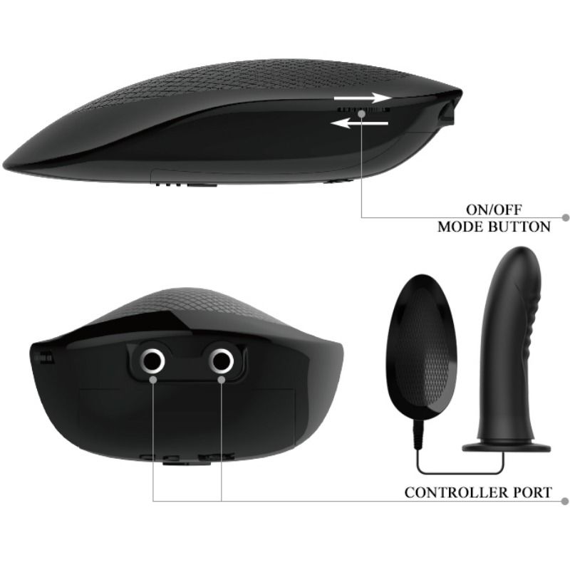 PRETTY LOVE - ABBASBAILEA LOVE MYRON STRAP ON CON VIBRAZIONE E DILDO CAVO - immagine 4