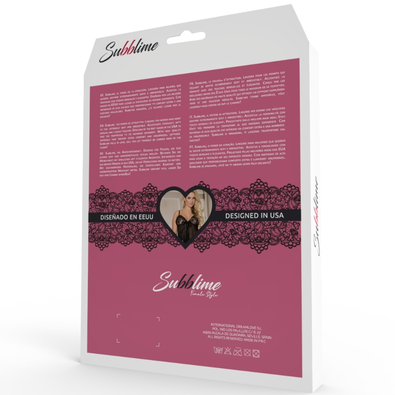 SUBBLIME - CORSET ENCAJE CENTRAL L/XL - immagine 4