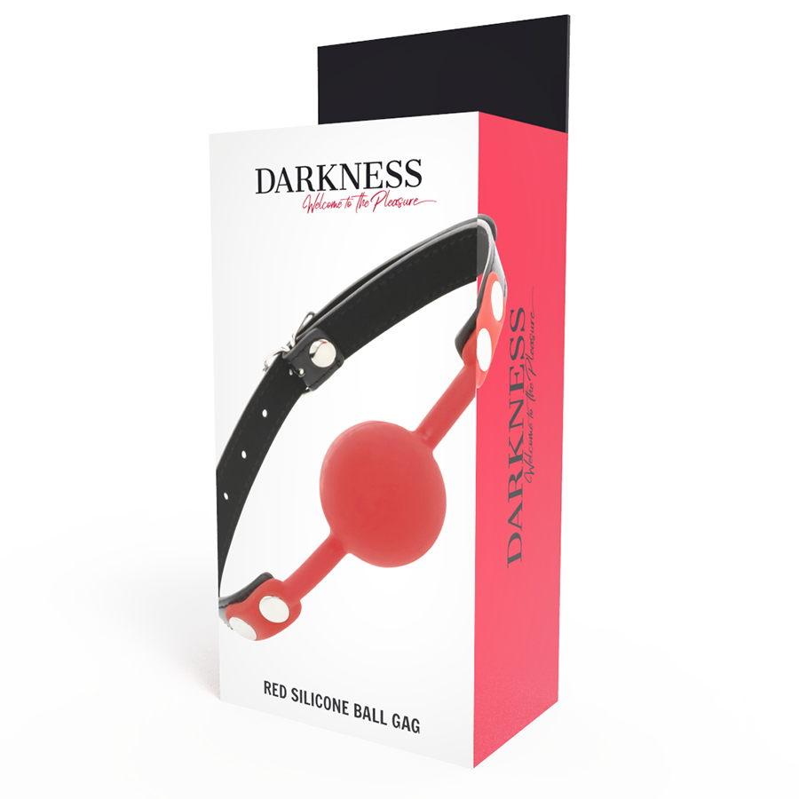 DARKNESS - BAVAGLINO IN SILICONE ROSSO - immagine 4