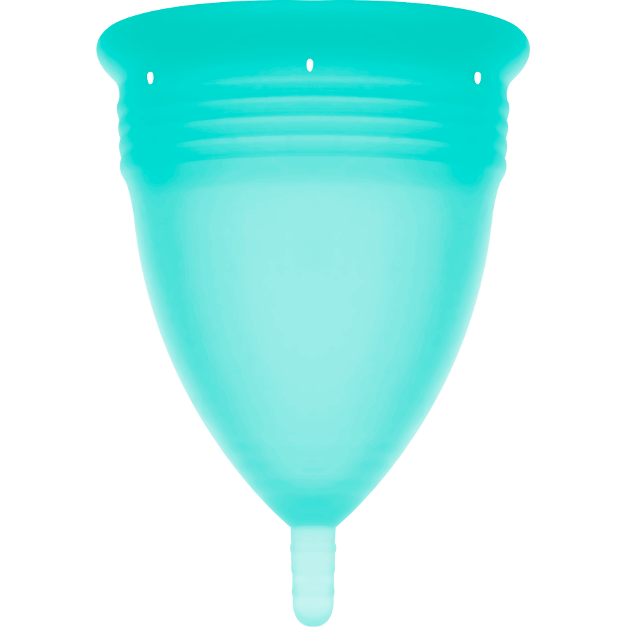STERCUP – COPPA MESTRUALE IN SILICONE FDA ACQUAMARINA – TAGLIA S