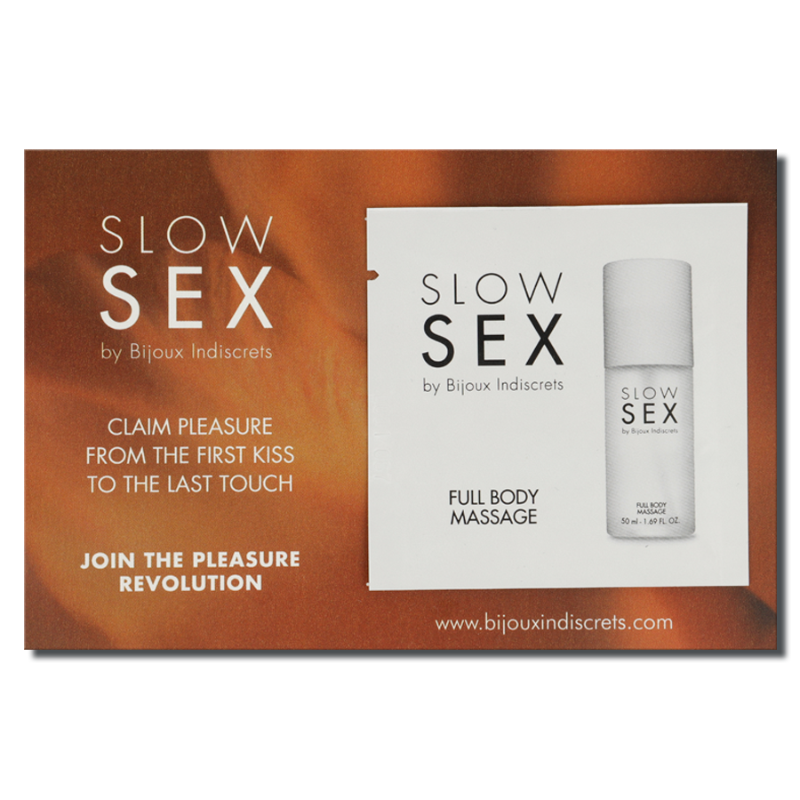 BIJOUX – SLOW SEX MASSAGGIO CORPO COMPLETO GEL DA MASSAGGIO 2 ML BIJOUX – SLOW SEX MASSAGGIO CORPO COMPLETO GEL DA MASSAGGIO 2 ML