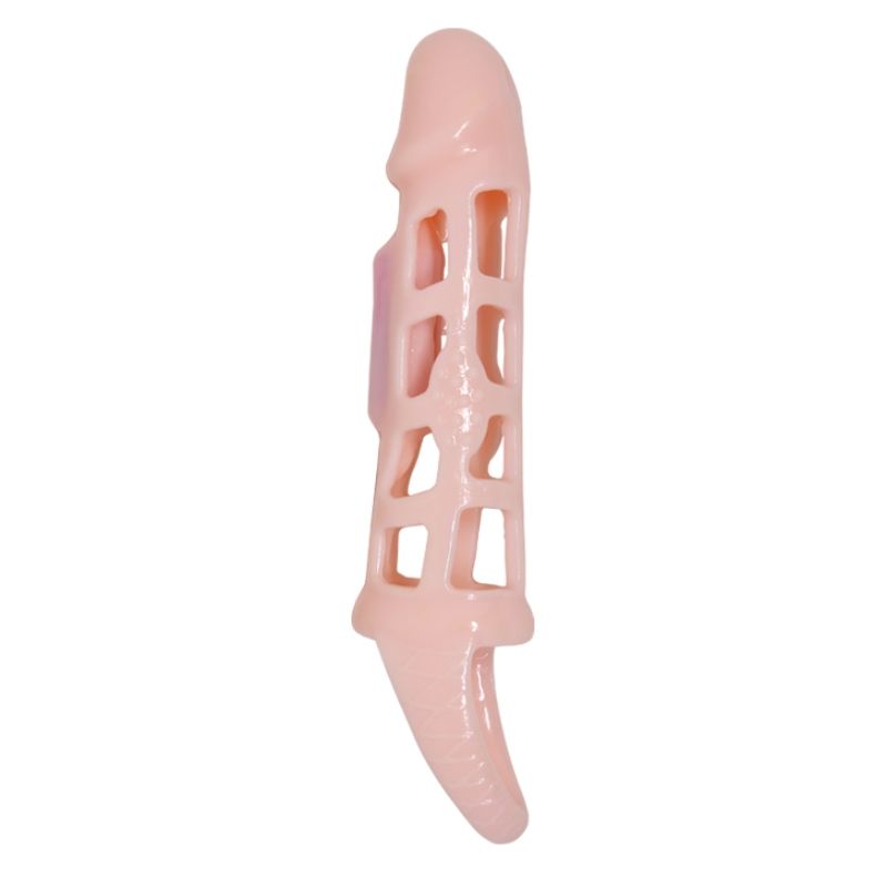 BAILE – COPERTURA ESTENSORE PENE CON VIBRAZIONE E CINTURINO NATURALE 13.5 CM BAILE – COPERTURA ESTENSORE PENE CON VIBRAZIONE E CINTURINO NATURALE 13.5 CM
