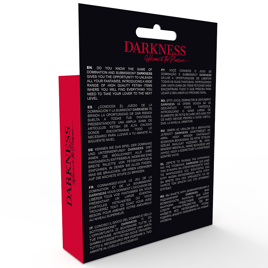 DARKNESS - IMBRAGATURA CON FORO TAGLIA UNICA - immagine 2