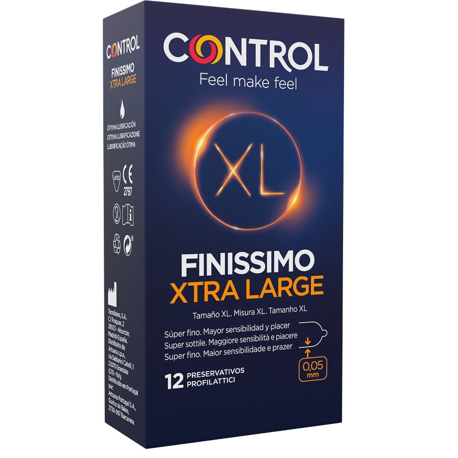 CONTROL – PRESERVATIVI FINISSIMO XL 12 UNITÀ CONTROL – PRESERVATIVI FINISSIMO XL 12 UNITÀ