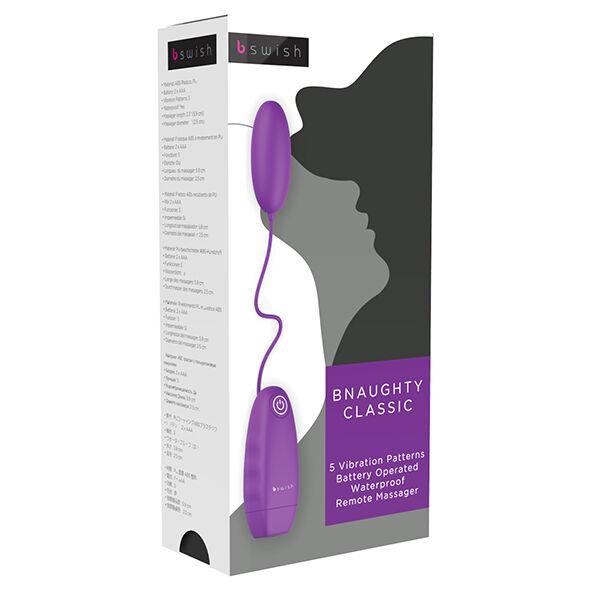 B SWISH - PROIETTILE VIBRANTE BNAUGHTY CLASSIC VIOLA - immagine 2