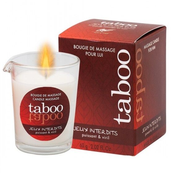 RUF – CANDELA DA MASSAGGIO TABOO PER LUI JEUX INTERDITS AROMA DI LICHENE SELVAGGIO RUF – CANDELA DA MASSAGGIO TABOO PER LUI JEUX INTERDITS AROMA DI LICHENE SELVAGGIO