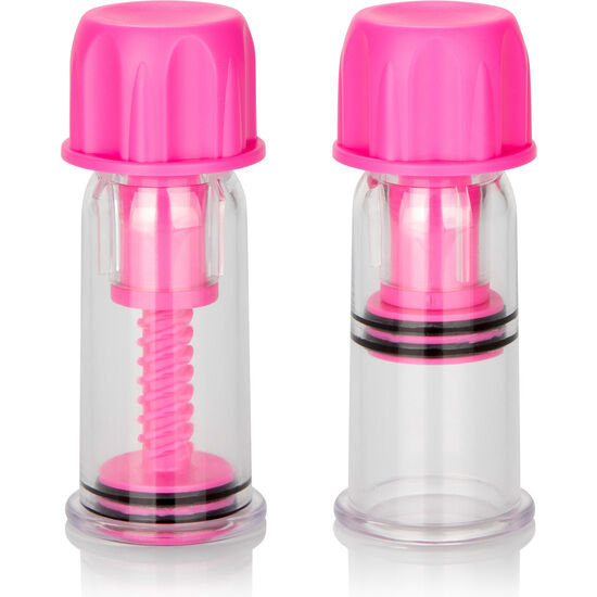 CALEXOTICS – VACCUM TWIST PINK NIPPLE SUCTION CUP