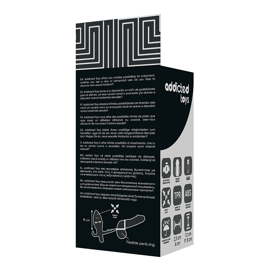 ADDICTED TOYS - PLUG ANALE CON DOPPIO ANELLO NERO - immagine 6