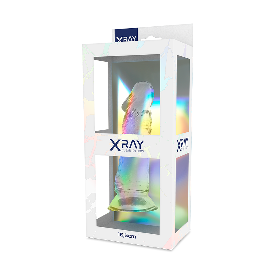 XRAY CLEAR DILDO TRANSPARENTE 16.5CM X 4CM - immagine 3