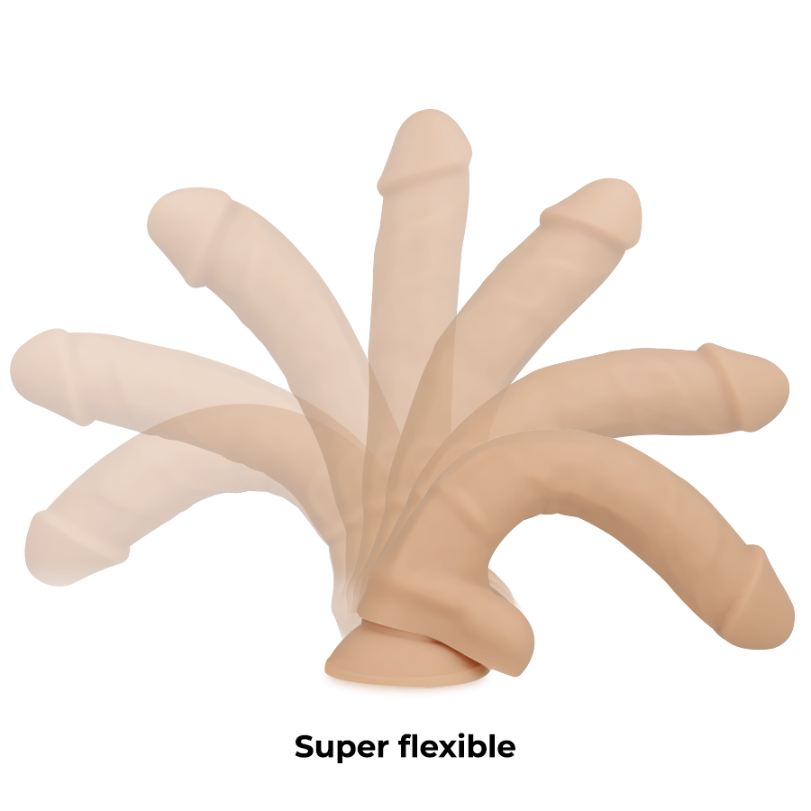 COCK MILLER - DILDO REALISTICO IN SILICONE DENSITÀ ARTICOLABILE FLESH 18 CM - immagine 2