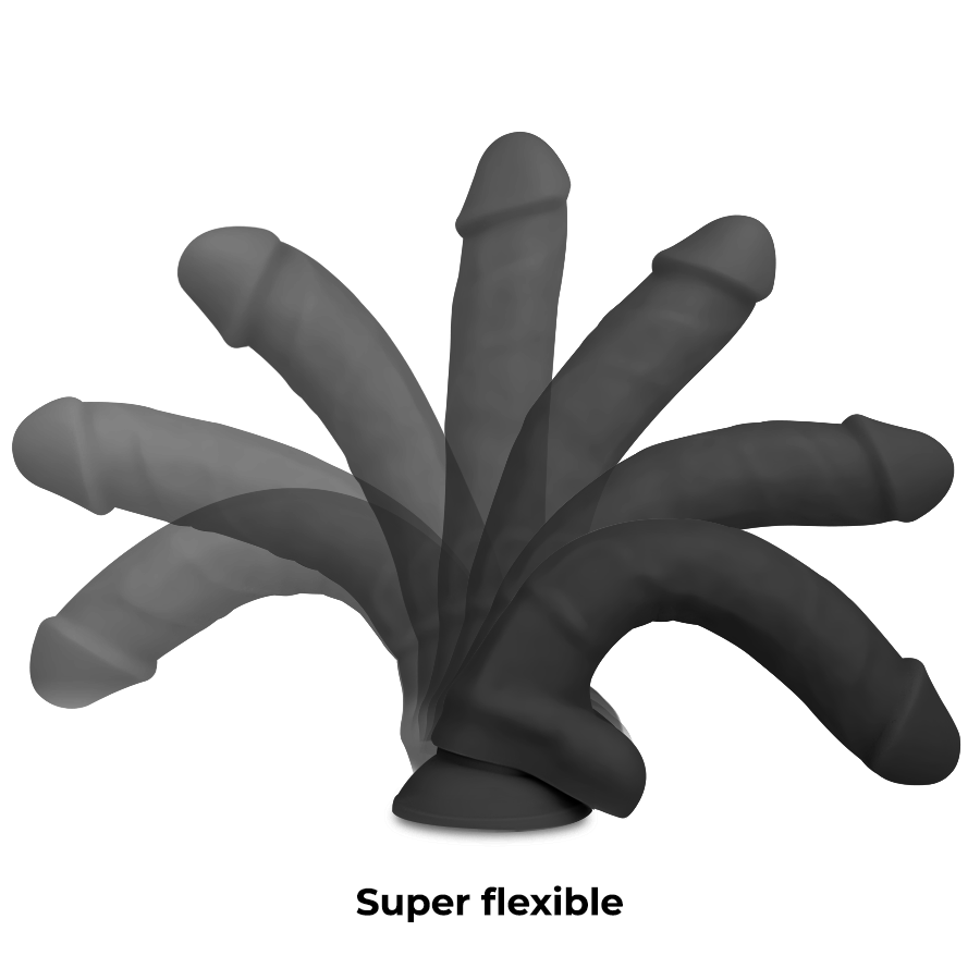 COCK MILLER - DILDO REALISTICO IN SILICONE DENSITÀ ARTICOLABILE NERO 19,5 CM - immagine 2