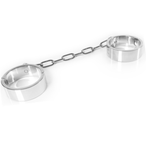 METAL HARD – MANETTE ALLA CAVIGLIA CON CHIAVE A BRUGOLA. SOTTOMISSIONE BDSM