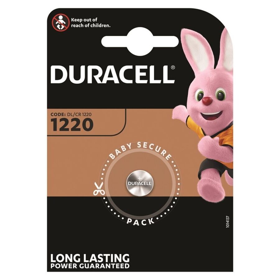 DURACELL – BATTERIA BOTON LITIO CR1220 3V 1UNIT DURACELL – BATTERIA BOTON LITIO CR1220 3V 1UNIT