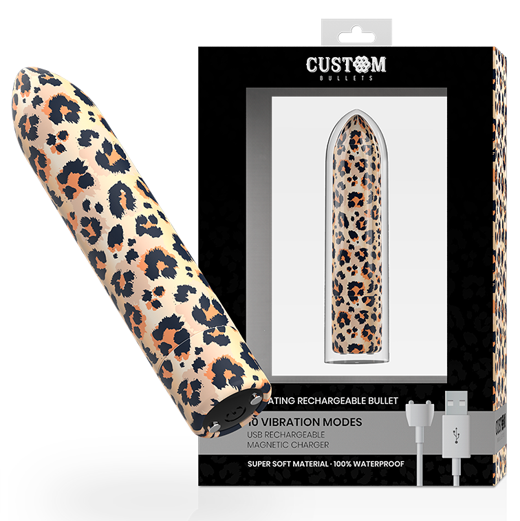 CUSTOM BULLETS – PERSONALIZZATI RICARICABILI LEOPARD 10 INTENSITÀ