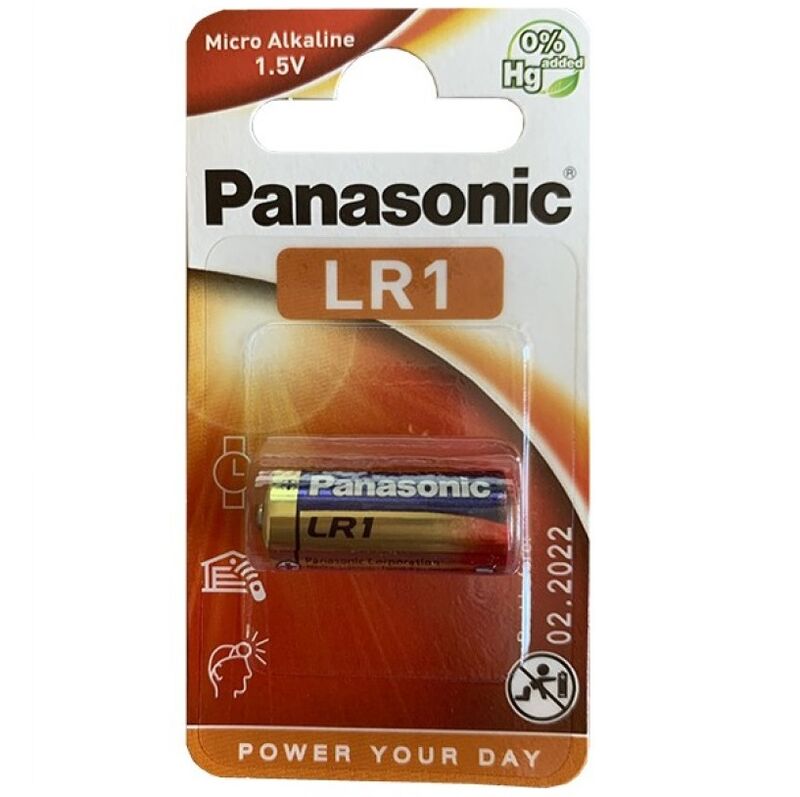 PANASONIC – BATTERIA ALCALINA LR1 1.5V BLISTER 1 UNITÀ
