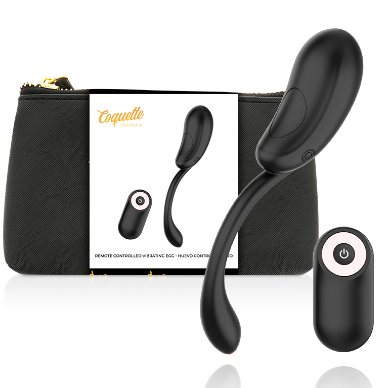 COQUETTE CHIC DESIRE - UOVO VIBRANTE TELECOMANDO RICARICABILE NERO/ORO - immagine 9