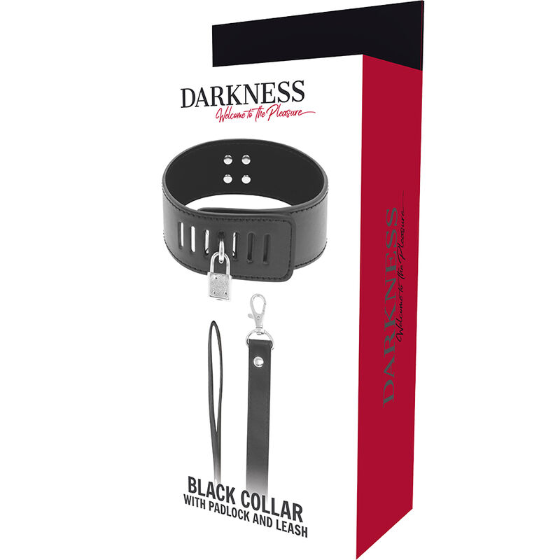 DARKNESS - COLLARE BDSM CON CHIUSURA NERA - immagine 5
