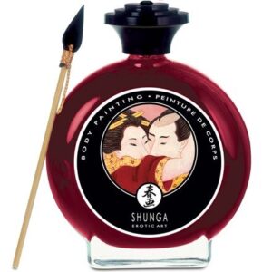SHUNGA – BODY PAINTING CON FRAGOLA E CAVA