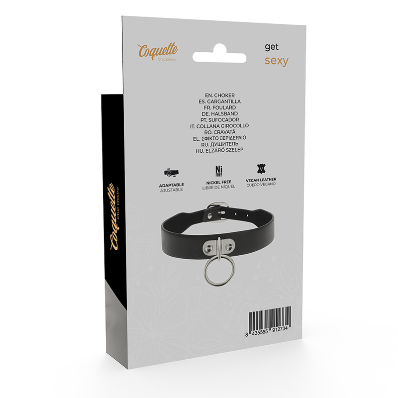 COQUETTE CHIC DESIRE - COLLANA IN PELLE VEGANA ACCESSORIO FETISH DONNA - immagine 5