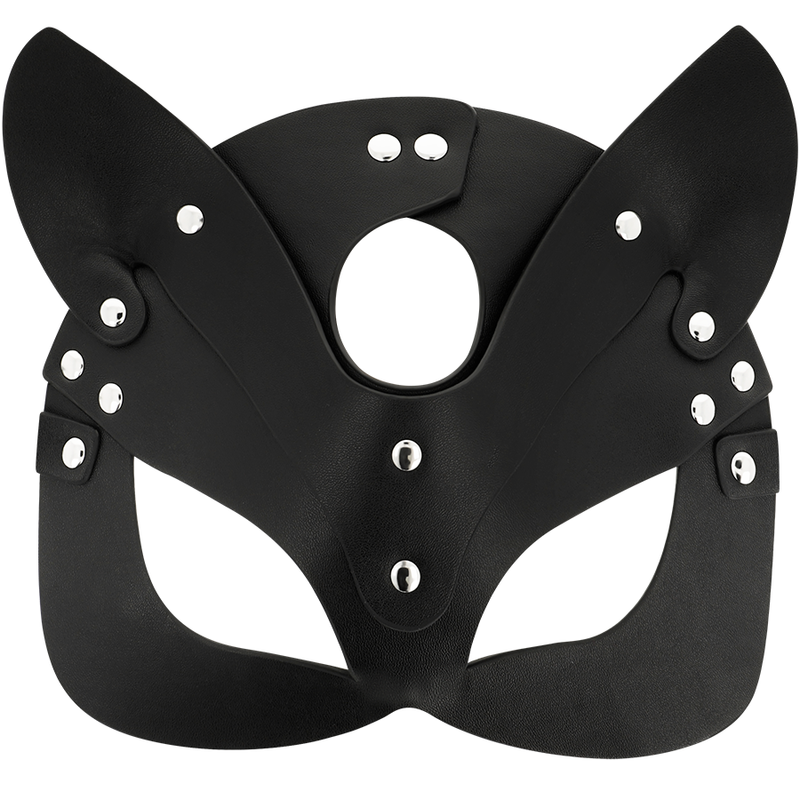 COQUETTE CHIC DESIRE - MASCHERA VEGANA IN PELLE CON ORECCHIE DI GATTO - immagine 5