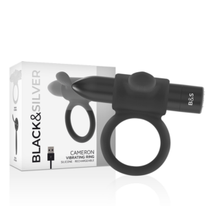 BLACK&SILVER – ANELLO RICARICABILE CAMERON BLACK