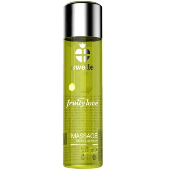SWEDE – FRUITY LOVE OLIO DA MASSAGGIO EFFETTO RISCALDANTE VANIGLIA E PERA ORO 60 ML.