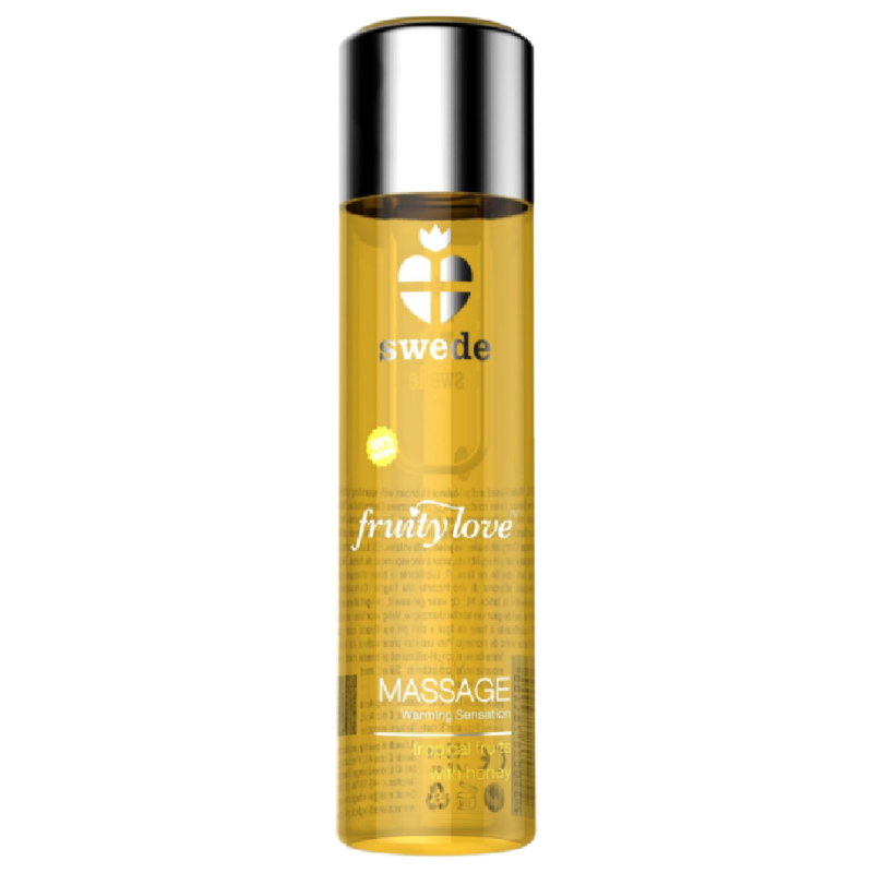 SWEDE – FRUITY LOVE OLIO DA MASSAGGIO EFFETTO RISCALDANTE FRUTTATO TROPICALE CON MIELE 120 ML.