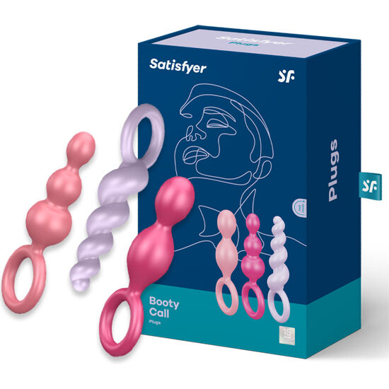 SATISFYER - SET 3 PZ TAPPI ANAL TRICOLORE - immagine 2
