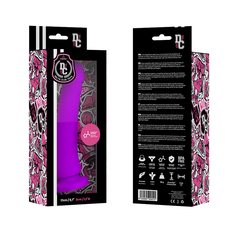 DELTA CLUB - TOYS DILDO MEDICO LILLA IN SILICONE 17 CM -O- 3 CM - immagine 2