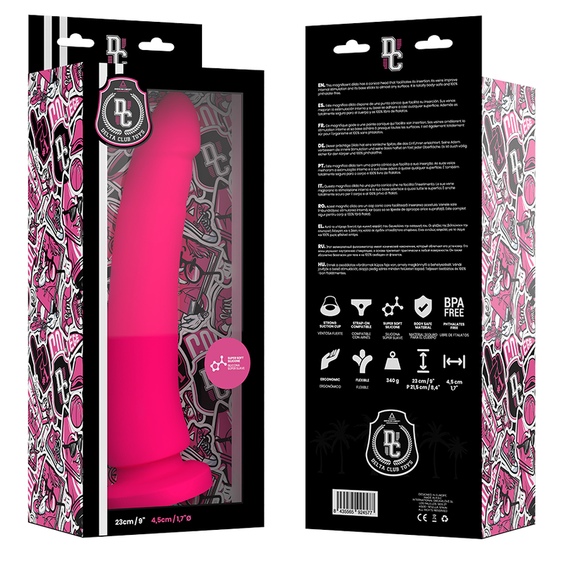 DELTA CLUB - TOYS DILDO MEDICO ROSA IN SILICONE 23 CM -O- 4.5 CM - immagine 3