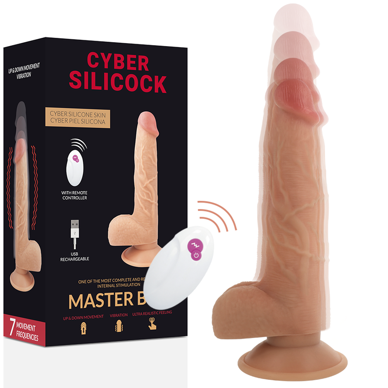 CYBER SILICOCK – TELECOMANDO REALISTIC MASTER BEN 23.88 CM -O- 4.3 CM CYBER SILICOCK – TELECOMANDO REALISTIC MASTER BEN 23.88 CM -O- 4.3 CM
