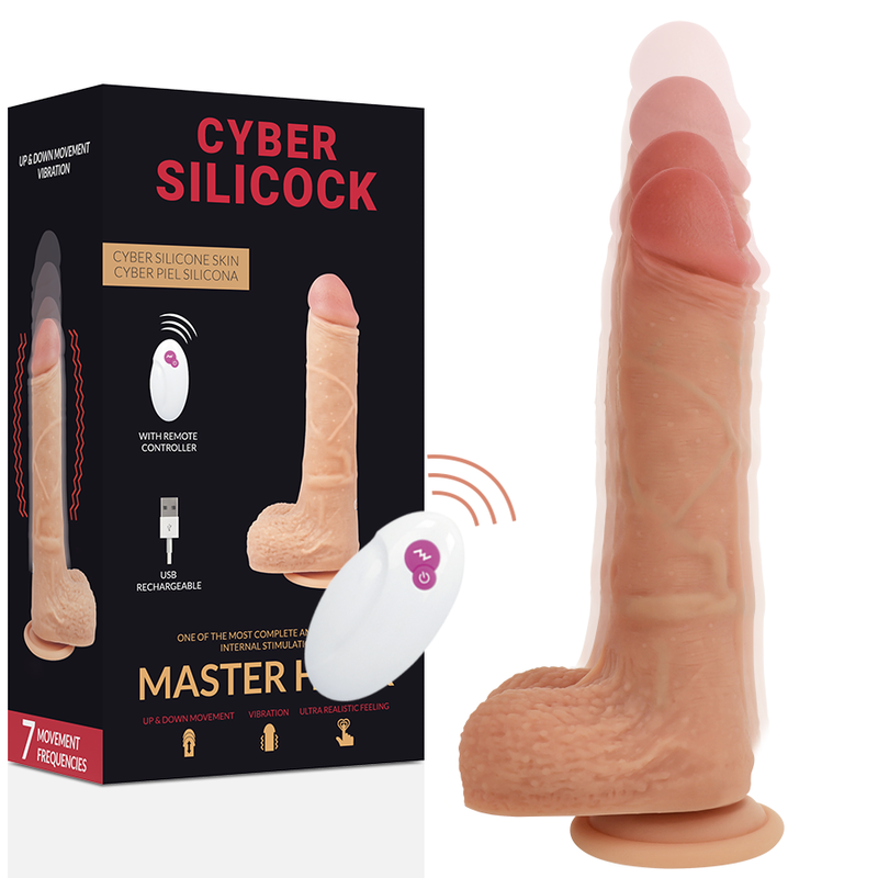 CYBER SILICOCK – TELECOMANDO REALISTICO MASTER HUCK 20.9 CM -O- 4 CM CYBER SILICOCK – TELECOMANDO REALISTICO MASTER HUCK 20.9 CM -O- 4 CM