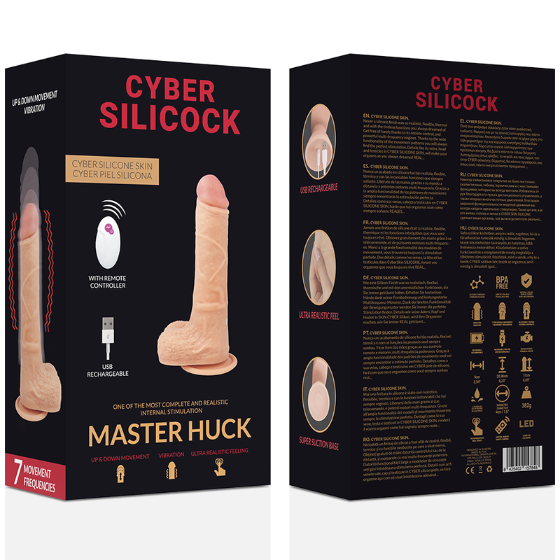 CYBER SILICOCK - TELECOMANDO REALISTICO MASTER HUCK 20.9 CM -O- 4 CM - immagine 5