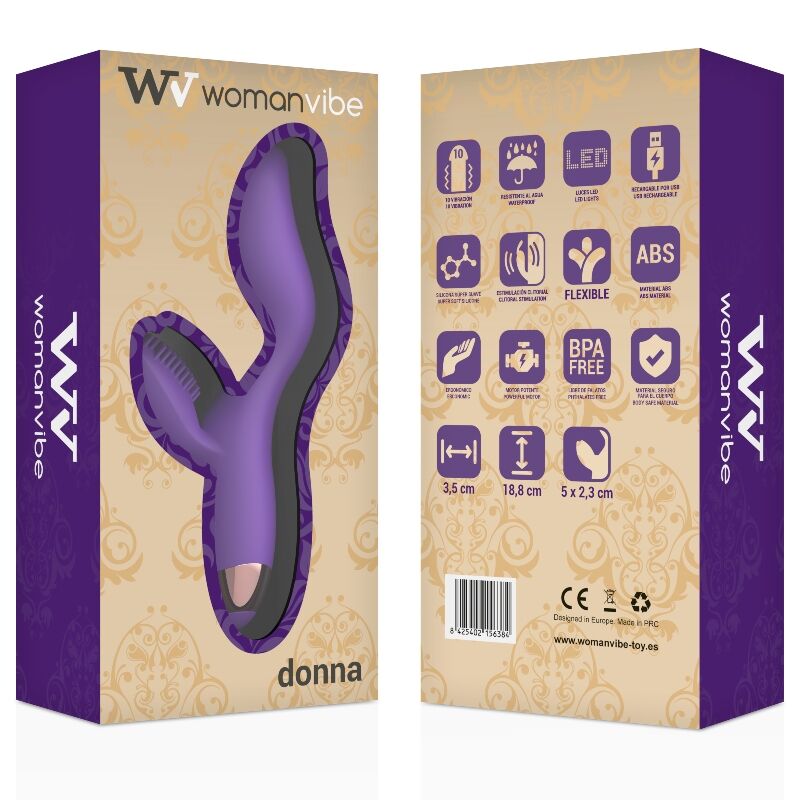 WOMANVIBE - VIBRATORE IN SILICONE RICARICABILE DONNA - immagine 2
