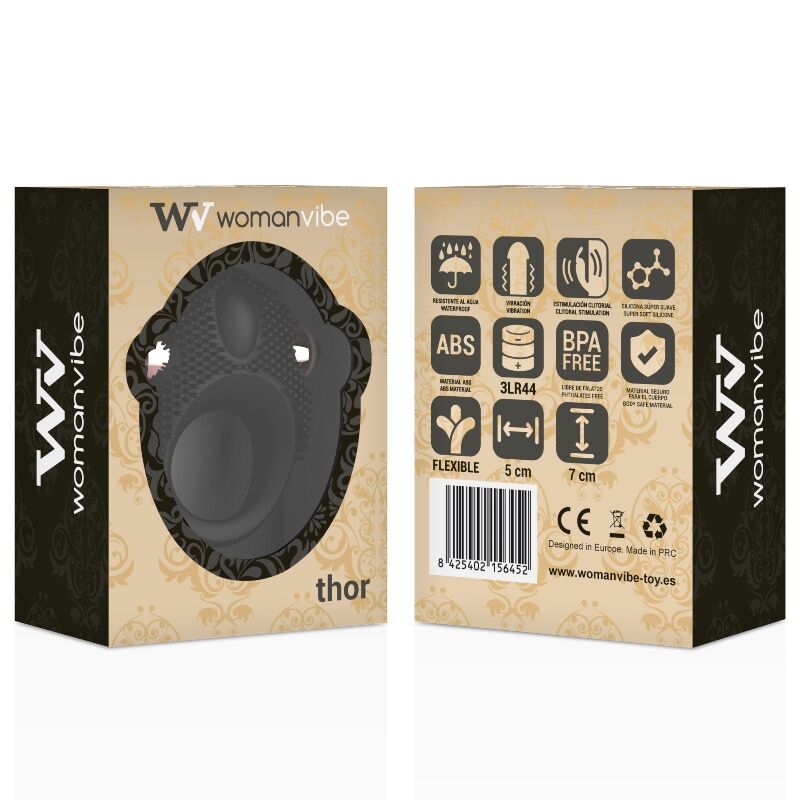 WOMANVIBE - ANELLO VIBRATORE IN SILICONE THOR - immagine 2