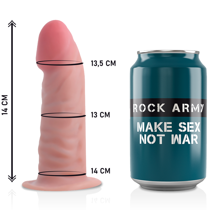 ROCKARMY - IMBRACATURA + DILDO REALISTICO TIGRE A DOPPIA DENSIT 14 CM -O- 4.46 CM - immagine 6