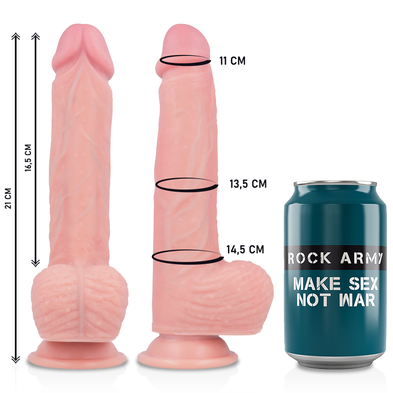 ROCKARMY - IMBRACATURA + SILICONE LIQUIDO PREMIUM SPITFIRE REALISTICO 21 CM -O- 4.62 CM - immagine 6