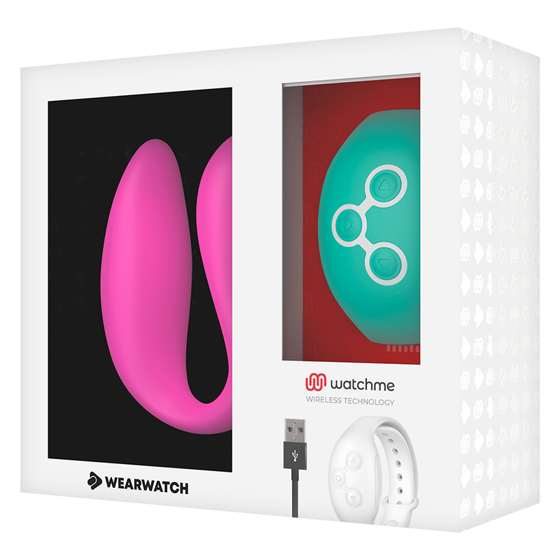 WEARWATCH - VIBRATORE WATCHME A DOPPIA TECNOLOGIA FUCSIA / ACQUA DI MARE - immagine 2
