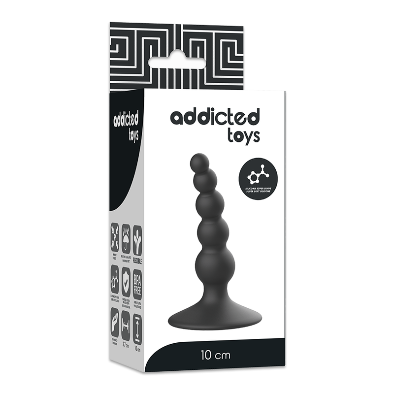 ADDICTED TOYS - PLUG SESSUALE ANALE 10 CM NERO - immagine 3
